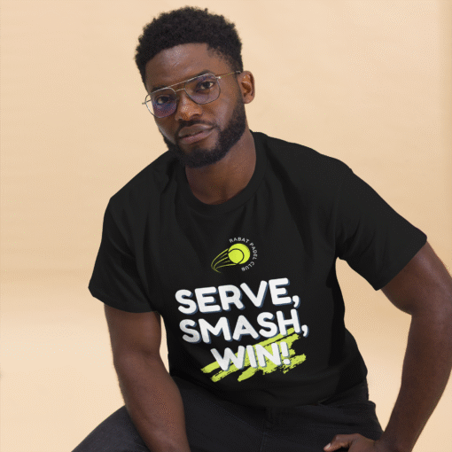 Serve Padel |  Unisex Organic High Neck T-Shirt - Image 4