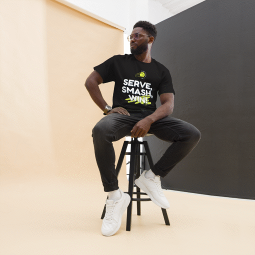 Serve Padel |  Unisex Organic High Neck T-Shirt - Image 5